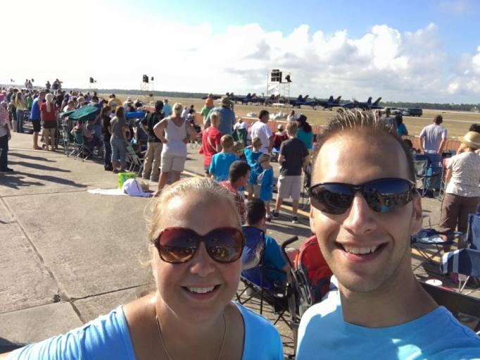 Brooks &amp; me at Blue Angels